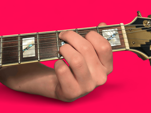 C9 guitar chord with finger positions