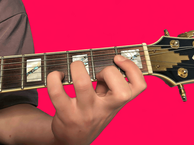 Ebsus2 guitar chord with finger positions