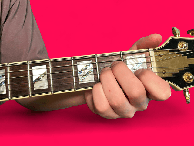 Am6 guitar chord with finger positions