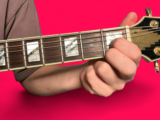 Abdim7 guitar chord with finger positions