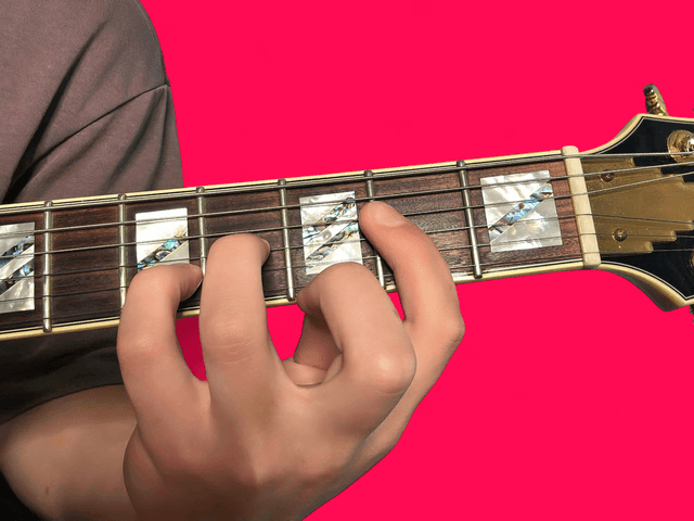 Esus2 guitar chord with finger positions