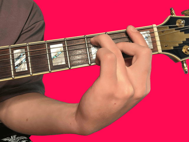 F9 guitar chord with finger positions