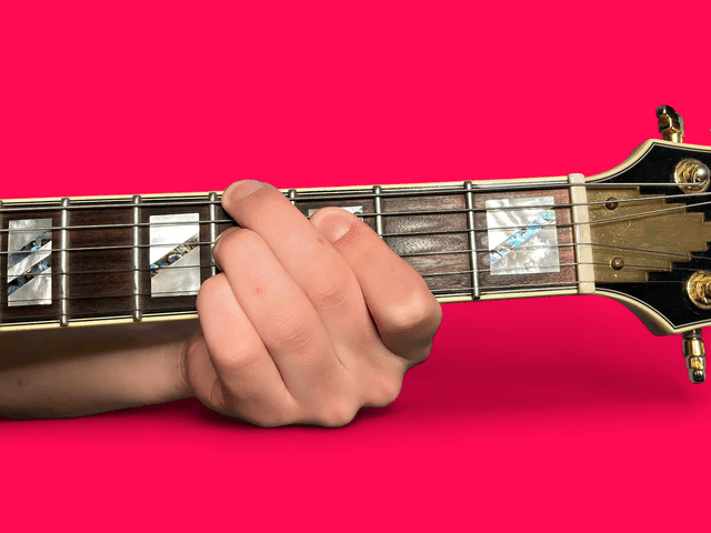 Ab9 guitar chord with finger positions