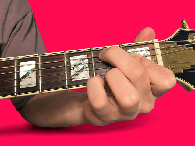 Em6 guitar chord with finger positions