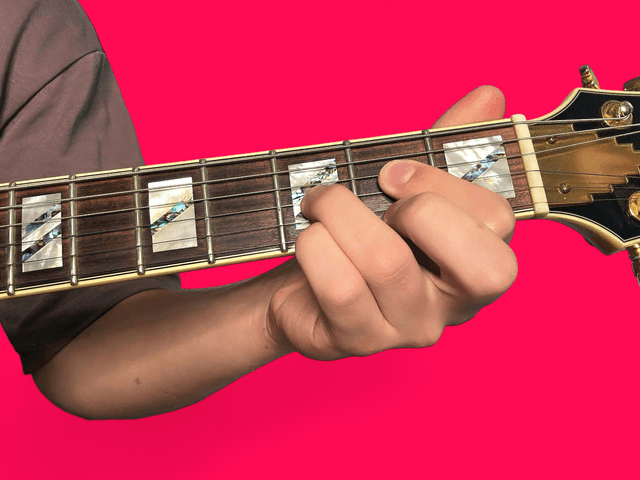 Edim guitar chord with finger positions