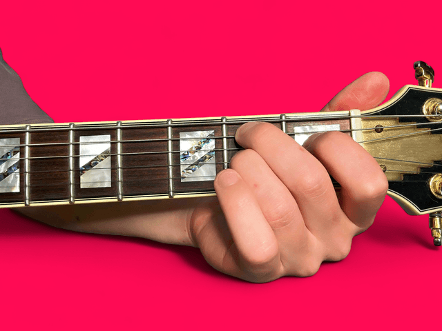 B11 guitar chord with finger positions