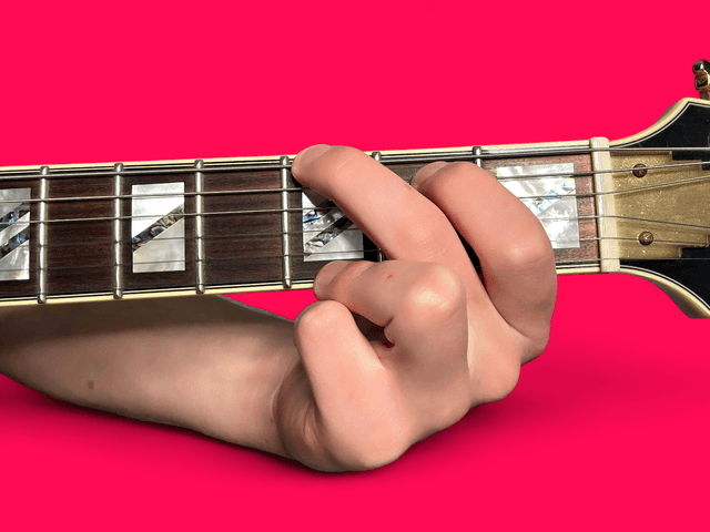 G major guitar chord with finger positions