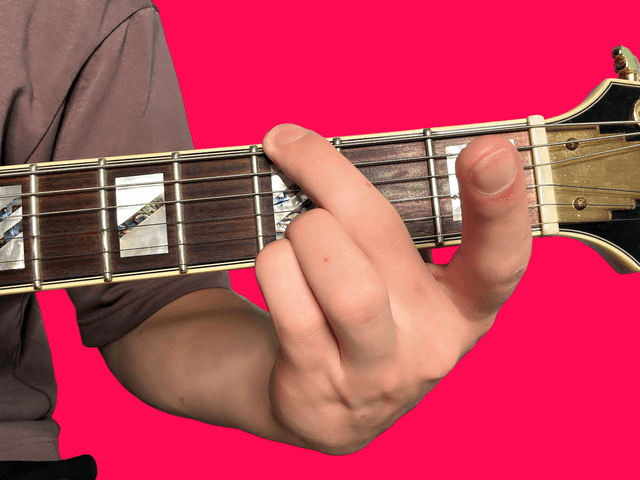 Gsus2 guitar chord with finger positions