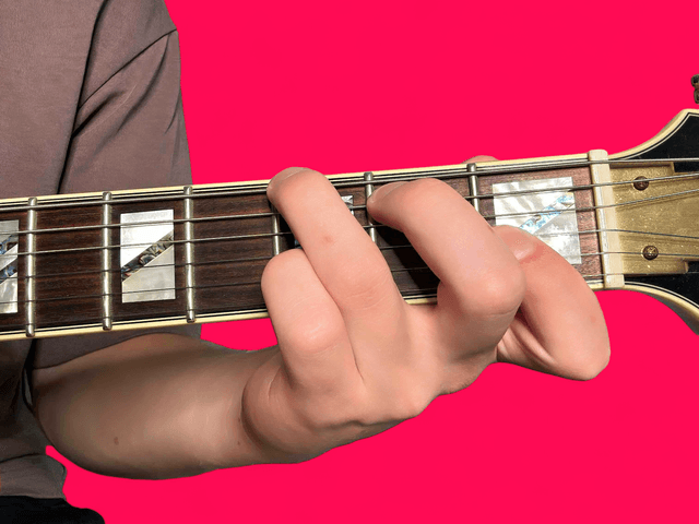 G7b9 guitar chord with finger positions