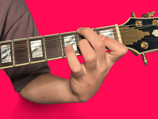 F#dim7 guitar chord with finger positions