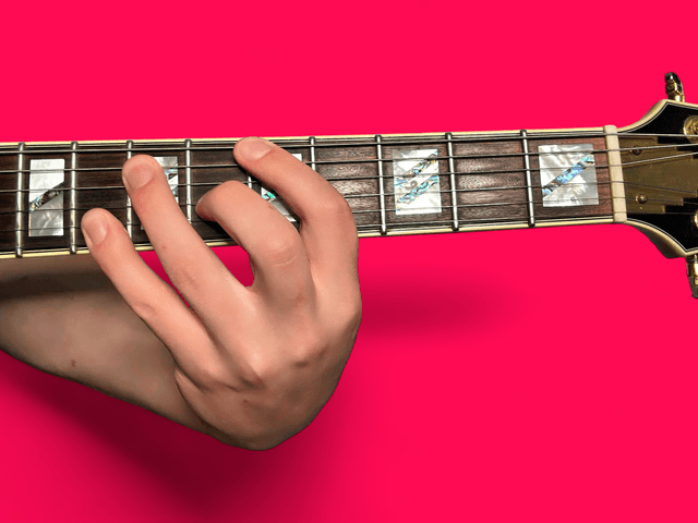 A7#9 guitar chord with finger positions