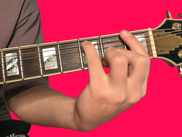 F7#9 guitar chord with finger positions